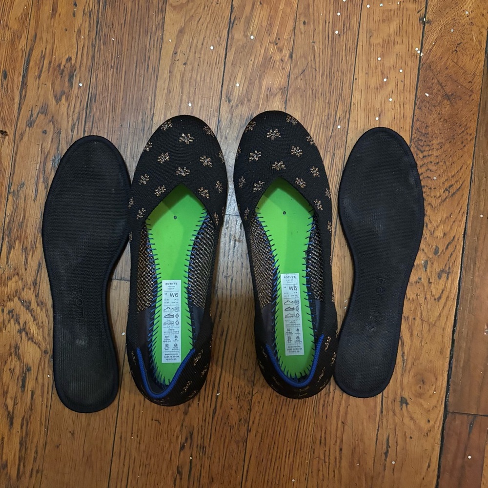 Rothy's The Flat Daisy Sparkle Size 6 - Picture 8 of 8